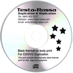 cd duplication black print